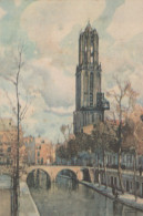 Delcampe - Nederland Utrecht Domtoren Gracht En Brug Aquarel J Setelik Unposted #SCS919 - Utrecht
