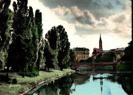 Delcampe - AC1 - Strasbourg - Les Bords De L'Ill - Pont De L'Université - Au Fond, L'Esca Et La Cathédrale - Strasbourg