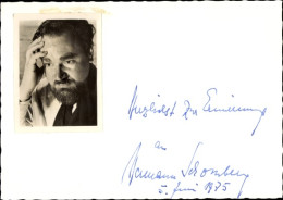 Delcampe - Autogrammkarte Schauspieler Hermann Schomberg, Portrait, Autogramm - Schauspieler