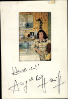 Delcampe - Autogrammkarte Schauspielerin Angelika Hauff, Portrait, Autogramm - Schauspieler