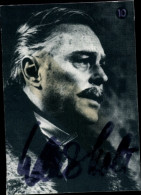 Delcampe - Autogrammkarte Schauspieler Hans Holt, Portrait, Autogramm - Schauspieler