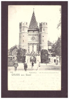 Delcampe - Ansichtskarte Gruss Aus Basel, Spalenthor Mit Straßenbahn - Basel