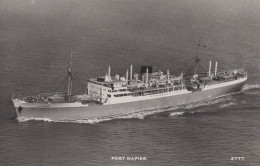 Delcampe - United Kingdom Lympne British Cargo Liner SS Port Napier Real Photo #SCW930 - Dampfer