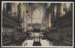 Delcampe - Great Britain - United Kingdom.   York. Minster. Choir East.  Illustrated View Posted Postcard - York