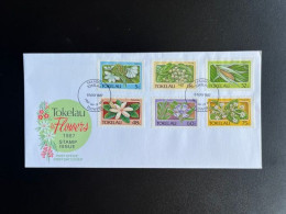Delcampe - TOKELAU 1987 FDC FLOWERS 06-05-1987 - Tokelau