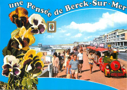 Delcampe - CPM Une Pensee De Berck Sur Mer Cote D'Opale (France) L'Esplanade Train - Berck