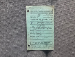 Delcampe - FASCICULE DE MOBILISATION  Classe 1909 - 9e Région - Bureau De Recrutement POITIERS Mars 1939 - Documenti
