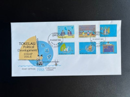 Delcampe - TOKELAU 1988 FDC POLITICAL DEVELOPMENT 10-08-1988 - Tokelau