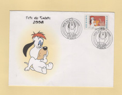 Delcampe - Fete Du Timbre 2008 - Senlis - Droopy - Gedenkstempel