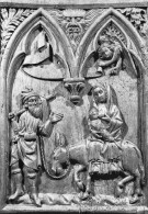 Delcampe - SAULIEU Basilique Saint ANDOCHE Les Stalles Fuite En Egypte 4 (scan Recto Verso)nono0104 - Saulieu