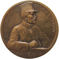 Delcampe - BELGIUM MEDAILLE 1914 GENERAL GEORGES LEMAN HN LE DEFENSEUR DE LIEGE 68MM 138G #sm06 1231 - Due Sicilie