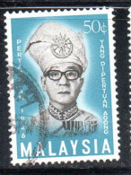 Delcampe - MALAYSIA MALESIA  MALAYA MALAISIE 1966 TUANKU ISMAIL NASIRUDDIN OF TRENGGANU AS PARAMOUNT RULER 50c USATO USED OBLITERE' - Malaysia (1964-...)
