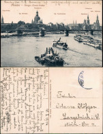 Delcampe - Ansichtskarte Dresden Stadt, Flussbadeanstalt - Baggerschiff 1914 - Dresden