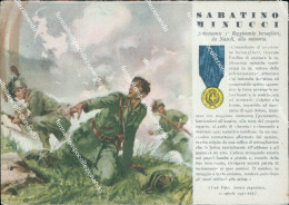 Delcampe - Be60 Cartolina Militare  Medaglie D'oro Di Questa Guerra Sabatino Minucci Napoli - Regimente