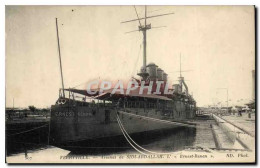 Delcampe - CPA Bateau De Guerre Ferryville Arsenal De Sidi Abdallah L'Ernest Renan - Krieg