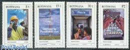 Delcampe - Botswana 1990 Stamp World London 4v, Mint NH, Science - Telecommunication - Telephones - Philately - Telecom