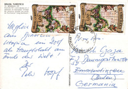 Delcampe - AK Brasilia Avenida W 1 Brasil Brasilien Bresil America Del Sur Stamp Timbre Briefmarke Selo Exfilbra 1972 Aerial View - Brasilia