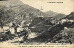 Delcampe - CPA Lantosque Les Hotels Route De Nice A Saint Martin Vesubie - Lantosque