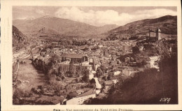 Delcampe - CPA Foix Vue Panoramique Du Nord Et Les Pyrenees - Foix