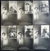 Delcampe - ALTE POSTKARTEN - SCHIFFE KAISERL. MARINE BIS 1918 Sein Schutzengel, 6 Verschiedene Karten Einer Serie (S 37,1-37,6), Et - Krieg