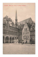 Delcampe - Ypres, Hôtel De Ville Et Vieilles Maisons, CPA, Belgique - Ieper