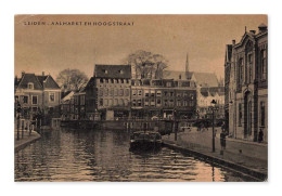 Delcampe - Leiden – Aalmarkt En Hoogstraat, CPA, Pays-Bas - Leiden