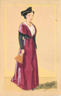 Delcampe - Dpts Div-ref-BU372- Bouches Du Rhone - Arles - Costume Arlesien (actuel  - Illustrateur Et Laget - Peinte à La Main - - Arles