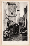 Delcampe - 26485 /  Algerie Edition Spéciale HOTELS TRANSATLANTIQUE Carte Parcheminée ALGER Rue De La CASBAH 1910s - NEURDEIN LEV - Algerien