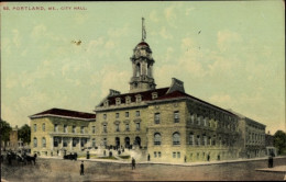 Delcampe - CPA Portland Maine USA, Rathaus - Otros & Sin Clasificación