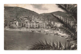 Delcampe - Cerbère, Porte De France, Vue Panoramique Sur La Ville Et La Plage — CPA France - Cerbere