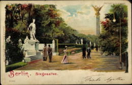 Delcampe - Halt Gegen Das Licht Lithographie Berlin Tiergarten, Siegesallee, Denkmal - Sonstige & Ohne Zuordnung