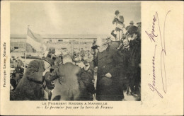 Delcampe - CPA Marseille Bouches Du Rhône, Präsident Kruger, Der Erste Schritt Auf Dem Land Frankreich - Other & Unclassified