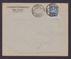 Delcampe - LATVIA 1924, Advertising Cover From Riga To Malmo Sweden - Lettonie