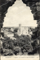 Delcampe - CPA Talmont L'Eglise Vue A Travers Un Mur Du Chateau - Talmont Saint Hilaire