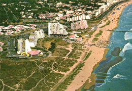 Delcampe - SAINT-JEAN-DE-MONTS, VENDEE, BEACH, PIER, DUNES, AERIAL VIEW, CARS, BOAT, POSTCARD, FRANCE - Saint Jean De Monts