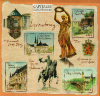 Delcampe - FRANCE - Bloc De 4 Timbres-Poste à 0,50 Euro - CAPITALES EUROPÉENES - LUXEMBOURG 2003 - Blocks & Kleinbögen