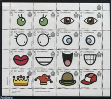 Delcampe - San Marino 2016 Mr. Franco Bollo 16v M/s, Mint NH, Art - Comics (except Disney) - Neufs