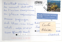 Delcampe - Timbre , Stamp " Corail " Sur Cp , Carte , Postcard Du 09/06/2014 - Kroatien