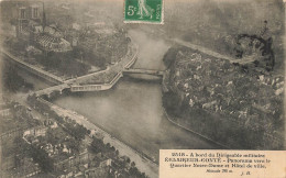 Delcampe - Paris * 1er * A Bord Du Dirigeable Zeppelin Ballon Militaire ECLAIREUR CONTE * Quartier Notre Dame Et Hôtel De Ville - Paris (01)