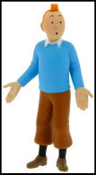 Delcampe - Figurine / Figuurtje / Figur**- Tintin Pull Bleu / Kuifje Blauwe Trui / Tim Blauer Pullover / Tintin Blue Sweater - 85mm - Tintin