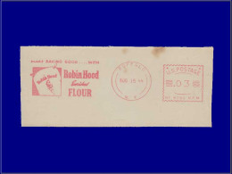 Delcampe - Gastronomie - Année: 1944 - USA,BAN. BUFFALO:"Robin Hood* Flour".Sac Farine* - Ernährung