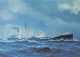 Delcampe - Tanker S T NESTE Ex TORBORG 1921 Postcard Size Real Photo #SEY315 - Tanker