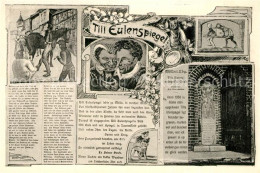 Delcampe - Moelln Lauenburg Eulenspiegel Illustrationen Grabstein - Mölln