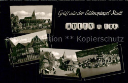Delcampe - Moelln Lauenburg Kirche Rathaus Museum Panorama - Mölln