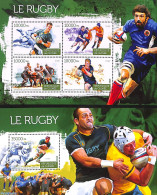 Delcampe - Guinea, Republic 2015 Rugby 2 S/s, Mint NH, Sport - Rugby - Sport (other And Mixed) - Rugby
