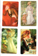 Delcampe - Tableau Peinture Peintre - 4 Cartes Carte Calendrier France Calendar (ST 399) - Lots - Collections