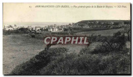 Delcampe - CPA Arromanches Les Bains Vue Generale Prise De La Route De Bayeux - Arromanches