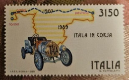 Delcampe - ITALIE 1989 Rallye Pékin-Paris. 3150L. Mi. 2071 Neuf - 1981-90: Mint/hinged