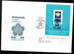 Delcampe - DDR, FDC Block "Weltfestspiele Der Jugend Und Studenten" - Sonstige & Ohne Zuordnung
