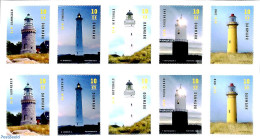 Delcampe - Denmark 2019 Lighthouses M/s S-a, Mint NH, Various - Lighthouses & Safety At Sea - Nuevos
